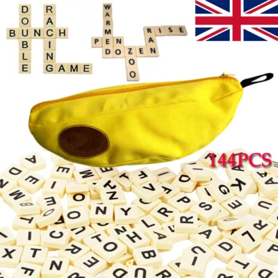1 Set Word Play Family Fun Game Bananagrams Crossword Bananagram Kids Family UK
