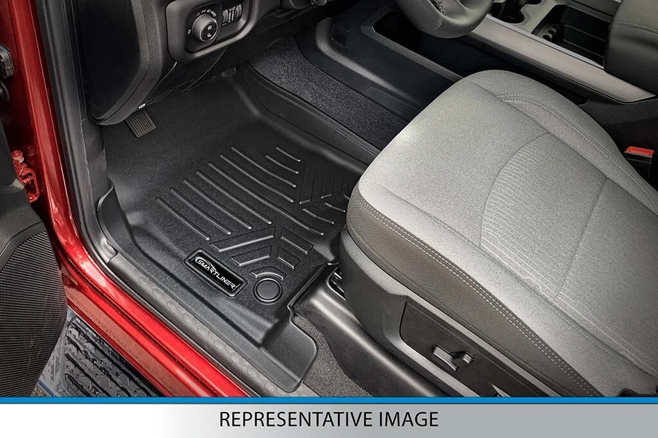 SMARTLINER Custom Fit Floor Mats 3 Row Liner Black 2014-2019 Toyota Highlander - Imagem 2 de 4