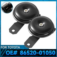 2pcs Car Motorcycle High Low Tone Disc Horn For Toyota Corolla Highlander Rav4