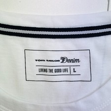 TOM TAILOR Maglietta da Uomo, a Maniche Corte, con Scollo Rotondo, vestibilità Normale, Stampa Estiva, 100% Cotone, Blu Scuro (10302), S