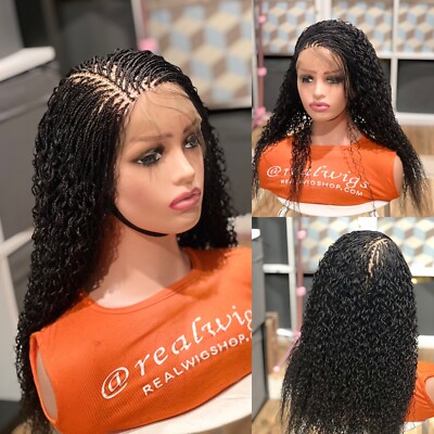Braided water wave wig made on a full lace wig.length is 24 InchesREADY TO SHIP.