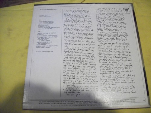 Johnny Cash - At Folsom Prison - Columbia Original 2-Eye Stereo LP - E/E+ - 第 2/5 張圖片