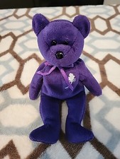 RARE TY BEANIE BABY - PRINCESS-ORIGINAL 1997 PRINCESS DIANNA BEAR WOW 