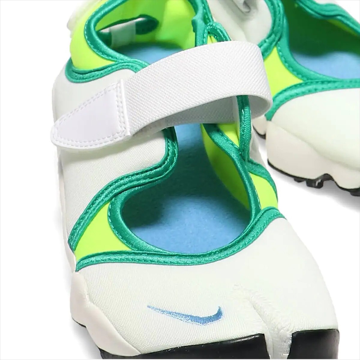 NIKE Women's AIR RIFT White Volt Stadium Green Blue DX2939-100 US 7 / 24cm