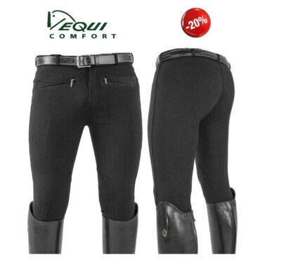 AB00011 Equicomfort Umbria pantalone pantaloni equitazione donna nero  cotone | eBay