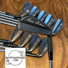 Vintage Cleveland Tour Action Reg. 588 Gunmetal Iron Set / 2-PW-SW Stiff Steel