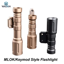 Tactical Hunting Metal Scout Flashlight 1000Lumen Airsoft MLOK Keymo Light Torch