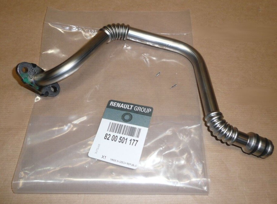 Tuyau de turbo d'huile original Renault Scenic II contre les fuites de lubrifiant