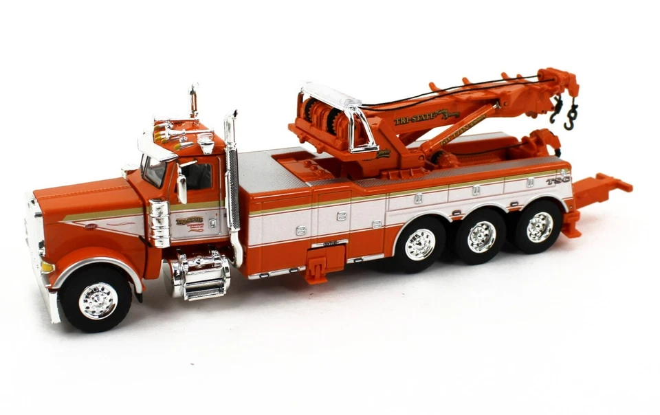 2024 DCP 1:64 *TRI-STATE* ORANGE Peterbilt 389 CENTURY ROTATOR WRECKER NIB - Image 2 of 4