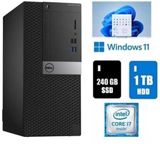 Dell OptiPlex 7040 MT Core i7 Desktop 16GB RAM 1TB HDD  240GB SSD W11 Pro