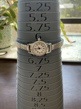 Women's Wristwatch Silver Tone Metal Bracelet White Dial Arabic Numerals Round
