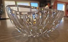 Stunning Vintage Waterford Cut Crystal Ribbed Oval Tear Shaped Unique Bowl 8"