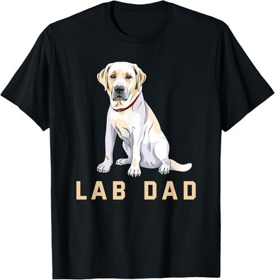 Lab Dad Yellow Labrador Retriever Shirt For Men T-Shirt