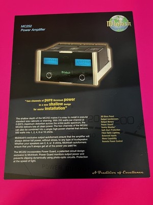 McIntosh MC252 Color  Brochure