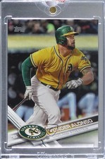 2017 Topps Topps Vault Blank Back 1/1 Yonder Alonso #484 jg6