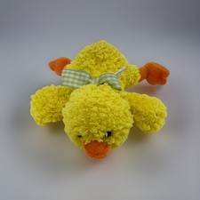5  Russ Berrie Chirples Duck Plush Yellow Orange Green Bow HARD TO FIND