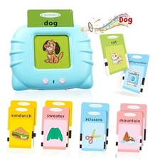 Toddler Toys Sight Words Talking Flash Cards 224 Words Blue (General Version )