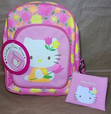 Hello Kitty Pink Floral Kid Toddler Mini Backpack W/Coin Purse Flowers NWT 2006