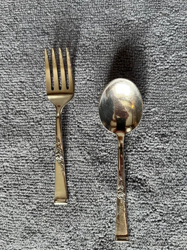 Classic Rose by Reed & Barton Sterling Silver 2 piece Baby Fork & Spoon Set