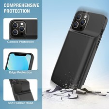 For iPhone 17 16 15 14 13 12 11 Pro Max Battery Charger Case Power Bank Charging