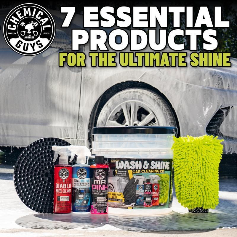 Car Wash Shine Kit 7 Essential Products Clean Protect Interior Exterior New