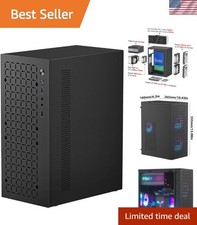 Sturdy Micro ATX Mini Desktop Case - Efficient Air Cooling  Stainless Steel