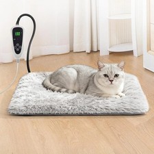 Pet Heating Pad Cats Electric Outdoor Cat Warming Bed Mat with Chew Resistant US