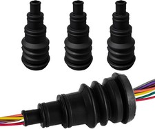 4 PCS Universal Firewall Boot, Rubber Grommets Can Accommodate 3/8 to 1 Inch Dia
