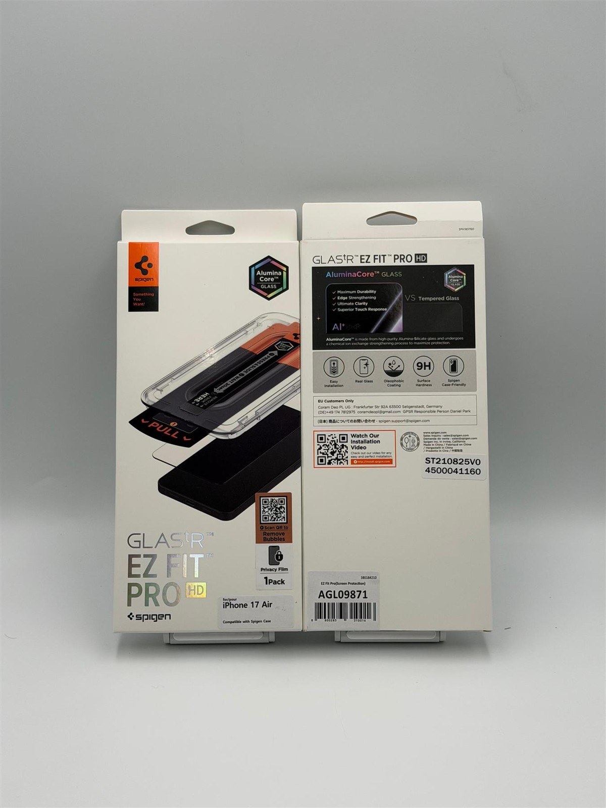 Spigen Glastr EZ Fit Privacy Film Screen Protector for iPhone 17 Air 6.5"" Black