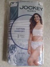 3 Pack, Women's Jockey French Cut Elance 100 Cotton Comfort Underwear