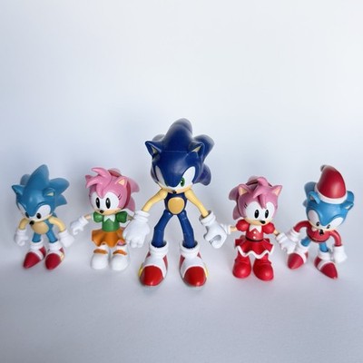Jakks Sonic the Hedgehog Series Amy Classic Super Sonic Figure Lot