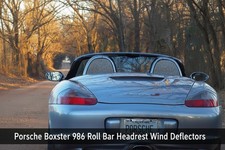 Porsche Boxster 986 Roll Bar Headrest Wind Deflectors Left Right Pair Porsche Boxster 986 Roll Bar Headrest Wind Deflectors Left Right Pair