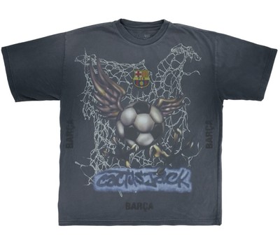 CJ X FCB WASHED SPRAY LOGO TEE Size L | eBay
