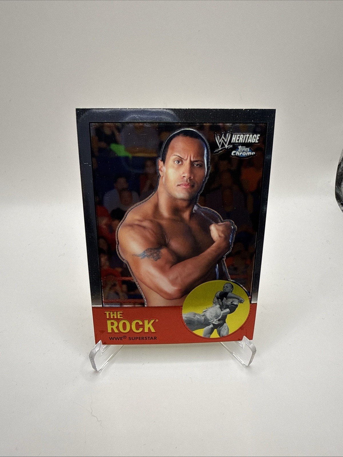2007 Topps Chrome WWE Heritage The Rock Base