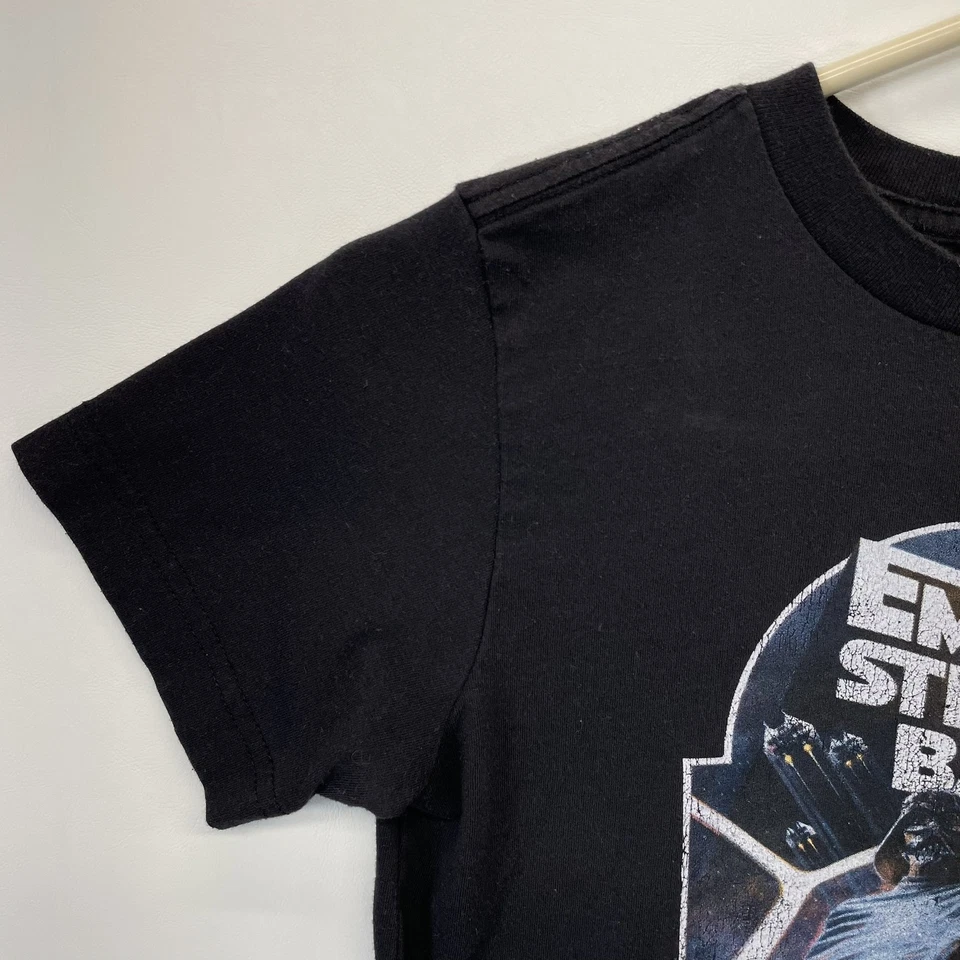 Camisa Star Wars Empire Strikes Back Juvenil Pequeña Antigua Marina ColeccionablesTees Película Foto 4 de 4