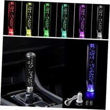 1 PC Car LED Luminous Crystal Gear Shifter, Personalized Bubbles with Colorful