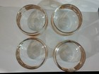 RARE MCM  Gold Accent Ring Roly Poly Cocktail Glasses Set of 4 — photo 8