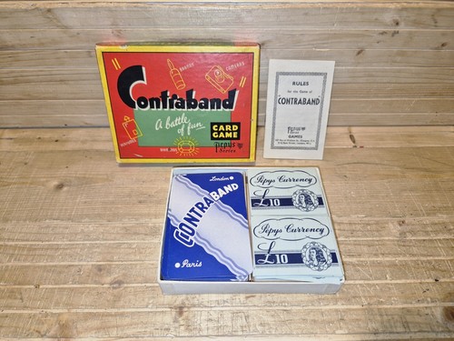 Vintage 50er Jahre Pepys Schmuggel Kartenspiel