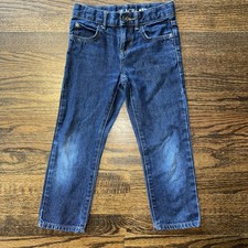 The Children's Place Boys Straight Denim Jeans 5 Dark Blue