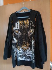 Damen Pullover mit Löwen Motiv