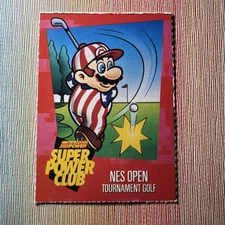 Nintendo Power Super Power Club Magazine Card  #86 NES Open Golf