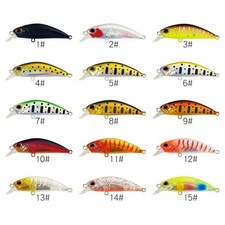 8PCS Sinking Minnow Fishing Lure 5cm 3.5g Wobblers Long Casting Saltwater Lure