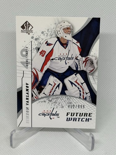 Simeon Varlamov #176 2008 SP Authentic card
