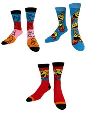Hyp Pac-Man 3 pack Unisex Dress Crew Socks. 3 pair   Pac 6-12, Multicolor