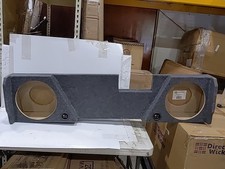 Q Power 2 Hole 12 Subwoofer Box for 2014 Plus GM Chevy Double Cab