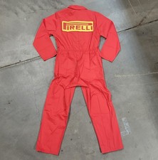 Vtg 1990s Pirelli Mechanic Suit Red Racing Coveralls Formula 1 F1 Jumpsuit XL