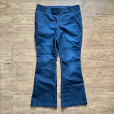 Chico's Platinum Jeans Size 2 12 Bootcut Pull On Dark Wash