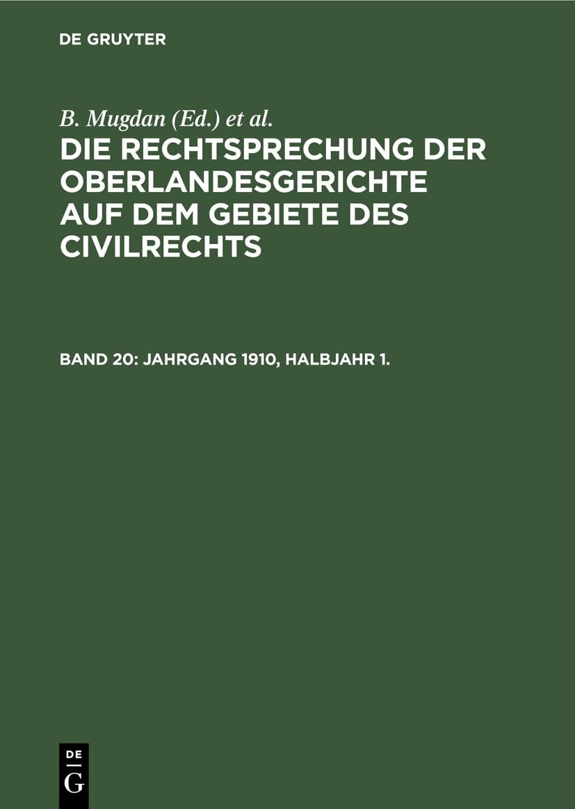 Jahrgang 1910, Halbjahr 1. (Hardback)