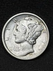1920 Mercury Dime Beautiful AU Coin Very Lustrous
