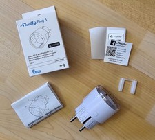 Shelly Plug S MTR Gen3 Matter WiFi Bluetooth Plug Steckdosenadapter Schuko weiß